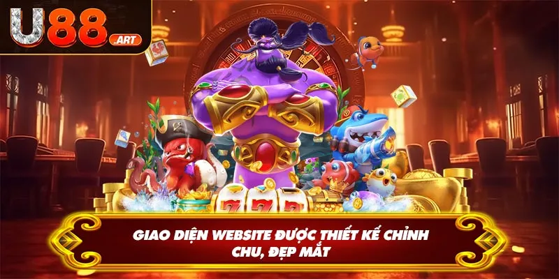 Giao diện website được thiết kế chỉnh chu, đẹp mắt